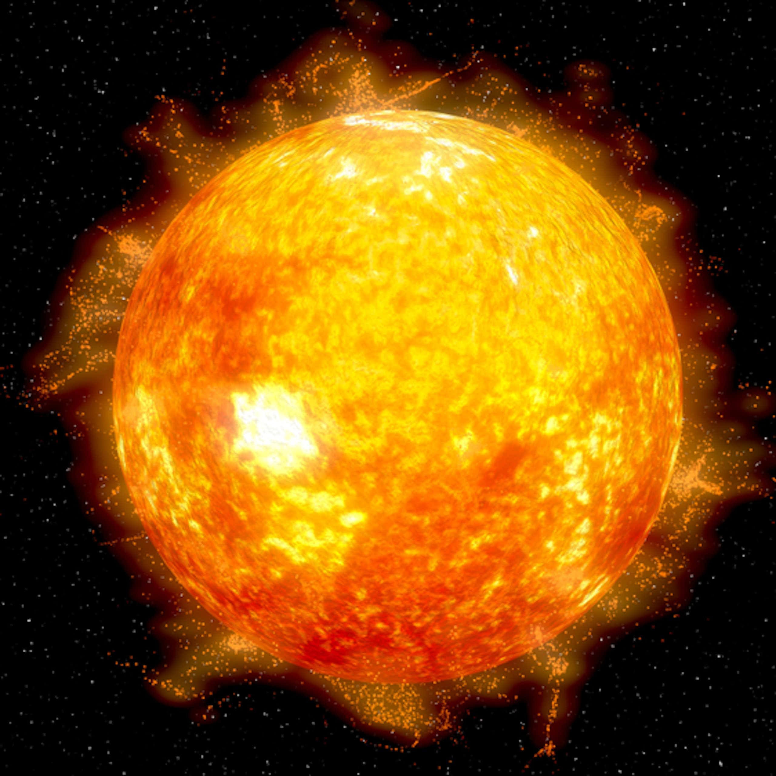 soleil vu de proche