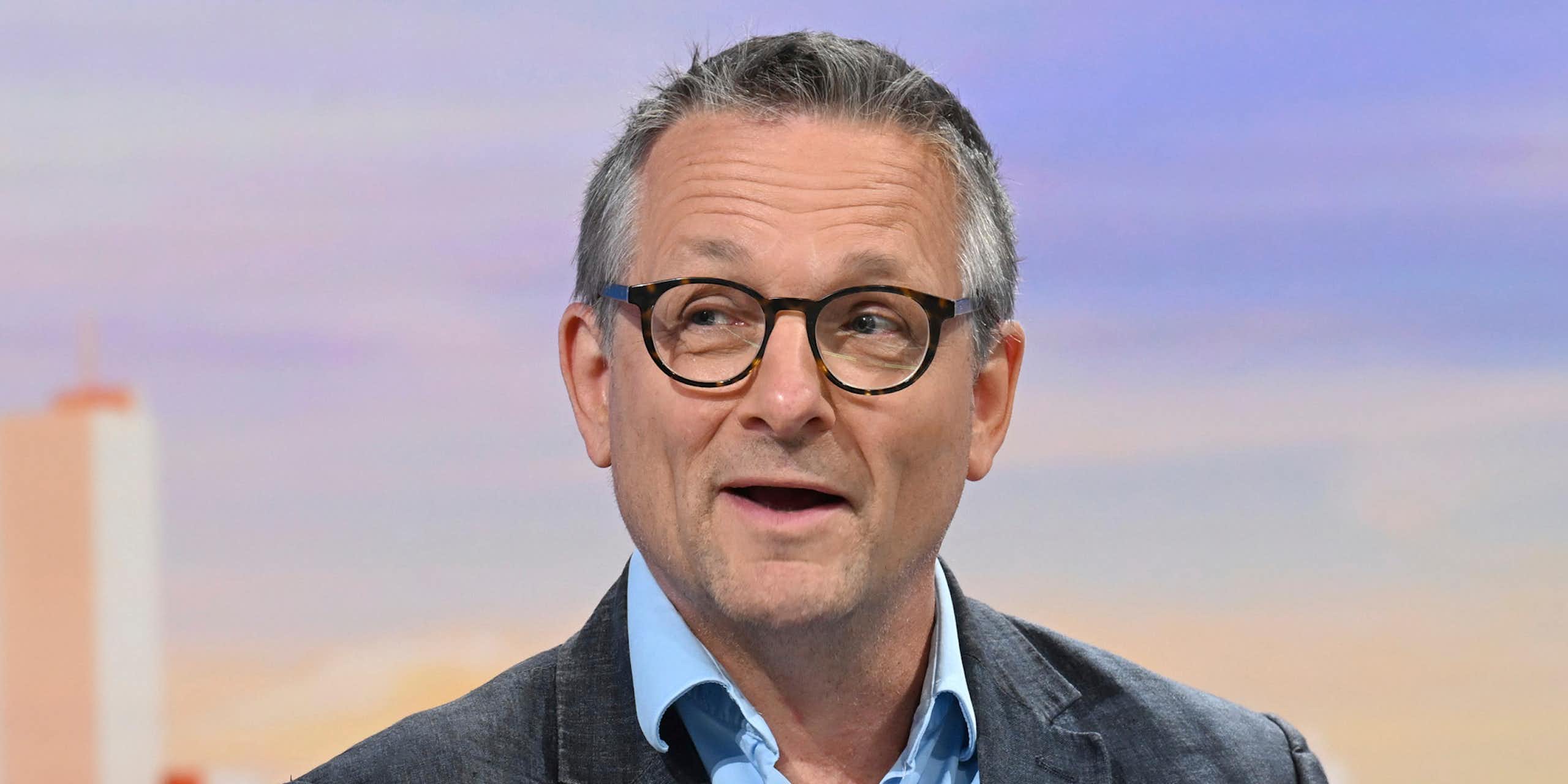 Michael Mosley speaking on a BBC program.