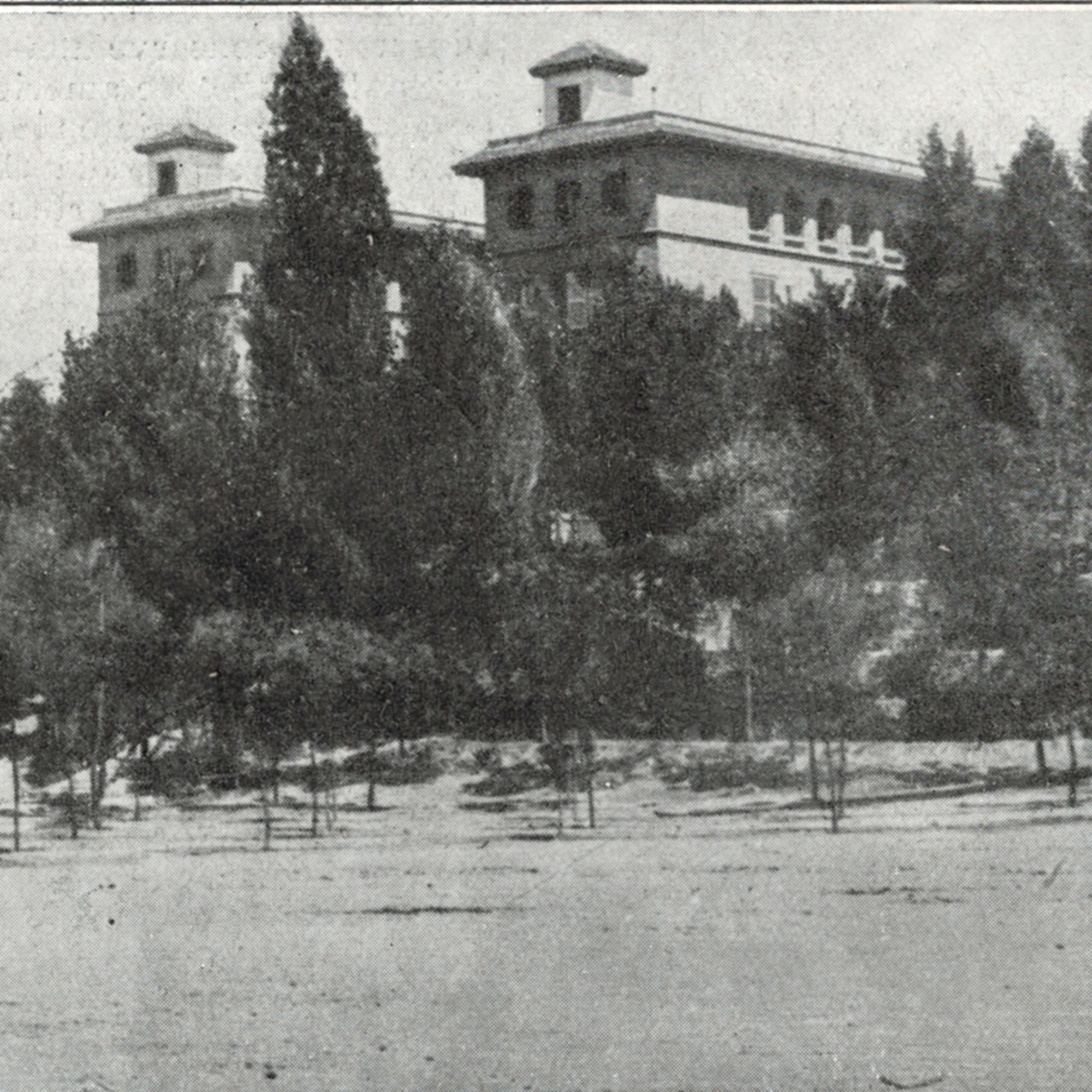 Fotografía de la Residencia de Estudiantes de Madrid en diciembre de 1922.