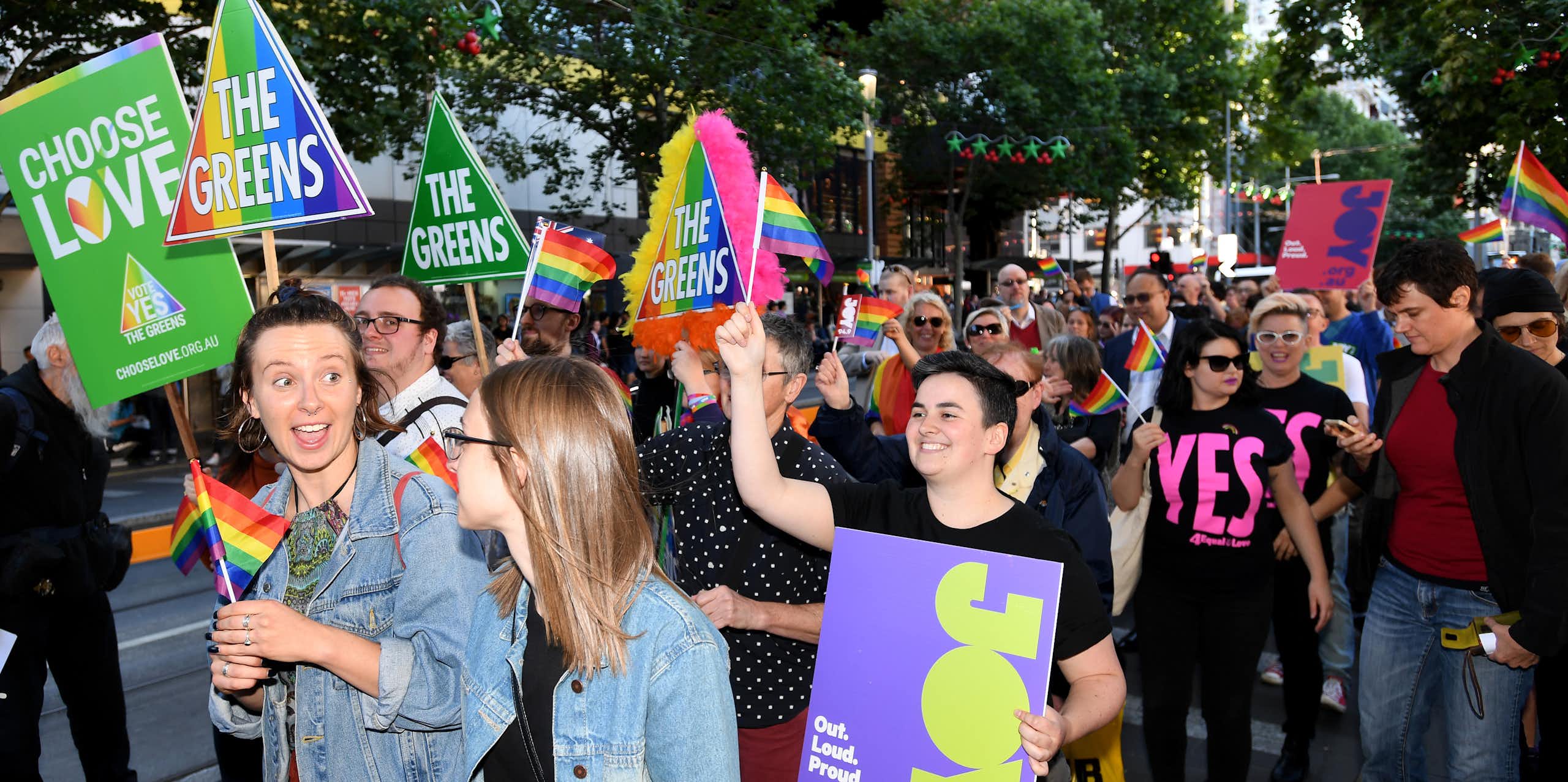 Marriage equality victory march