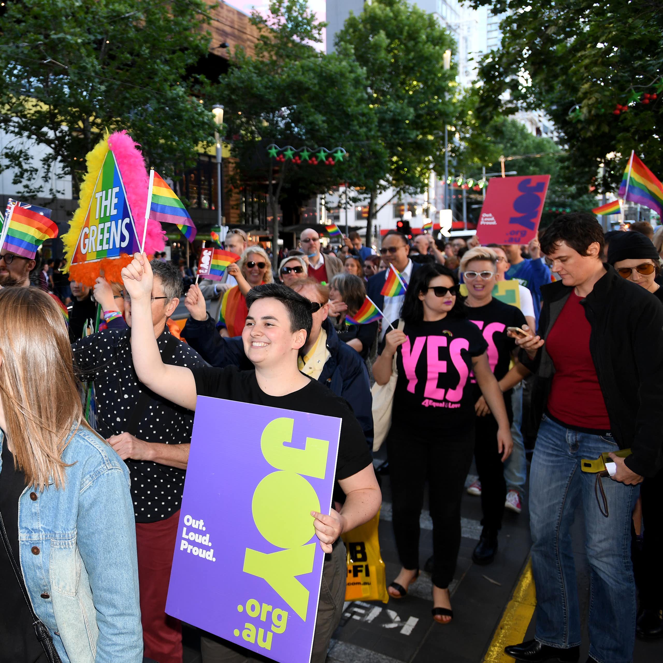 Marriage equality victory march